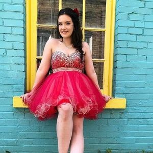 Red prom dress